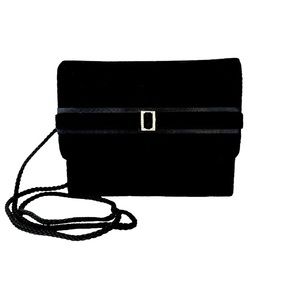 Y & S Original Velvet Evening Crossbody Bag with Rhinestone Decoration